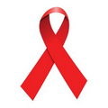 Red Awareness Ribbon Temporary Tattoo